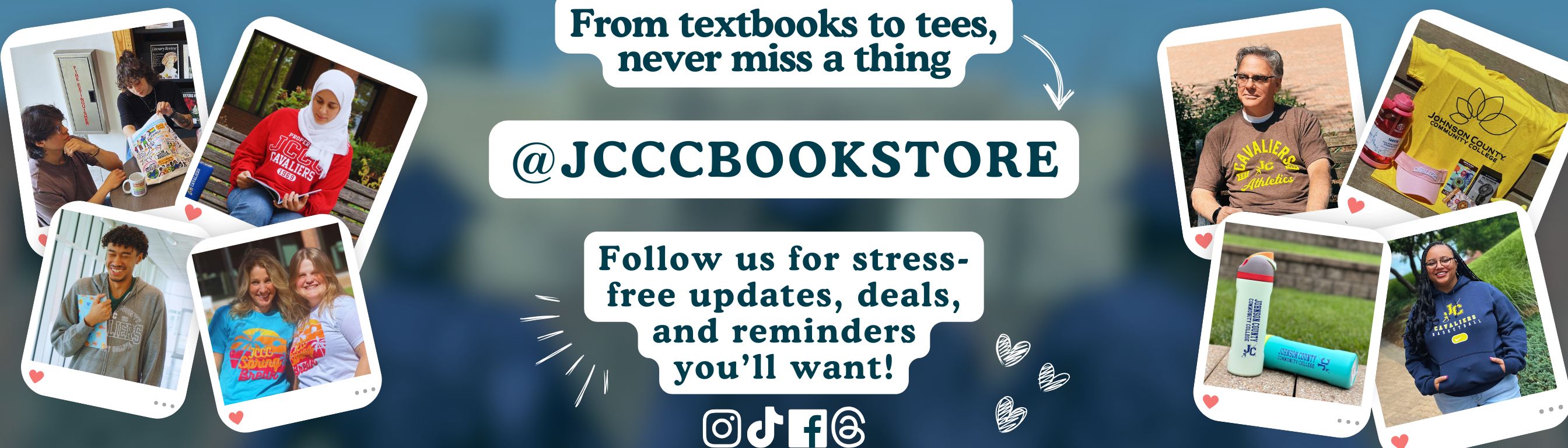 bookstore social media links
